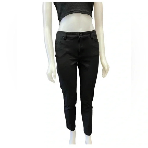 Karl Lagerfeld Paris Slim Fit Black Size 8 Stretch Pants - Picture 1 of 11